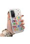 Xiaomi Redmi 10 2022 Compatible Matte Shiny Surface Impact Protection Color Silver Case Graffiti - 2