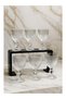 Set of 6 Glass Coffee Side Cups with Glass Legs, Sherbet Glasses - 6