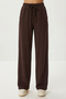 Modal Top and Bottom Set with Flap Pockets Lby0025 Brown - 5
