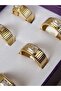 Steel Ring with Gold Stone Detail Xuping Quality Original Stainless - 2
