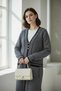 Plus Size Women's Boat Neck Pocketed Knitwear Cardigan Long Length - 3