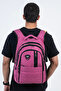 Multi-Compartment Ergonomic Backpack Water Repellent Unisex School, Daily and Travel Bag Pink - 5