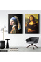 Girl Mona Lisa with Pearl Earrings 2 Piece Canvas - Canvas Painting