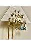 12 Piece Stylish Steel Earring Set - 3