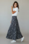 Women's Elastic Waist Patterned Piecewise Fish Skirt - 3