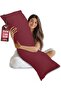 Ultra Soft Body Pillow - Long Side Sleeper Pillows For Use During Pregnancy - 100% Cotton