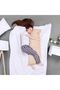Ultra Soft Body Pillow - Long Side Sleeper Pillows For Use During Pregnancy - 100% Cotton - 3