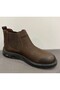 حذاء بني من الجلد الطبيعي Nubuck للرجال - 2