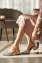 Taylor Nude Stone Look (4 cm) Pointed Toe Heeled Shoes