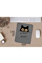 Is That a Mouse?- Black Cat Patterned Wrist Rest Rectangular Mouse Pad
