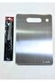 Stainless Inox Steel Cutting Board 34X24Cm - 12.5cm with Salad Knife Gift