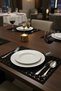 Pares Series 6-Piece Faux Leather American Service Set - 32X44 cm - Black - 3