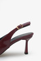Elio women's high heeled shoe - burgundy patent leather - 4