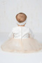 Rocha Baby Girl Salmon Gold Detailed Long Sleeve Dress Set - 4-Piece Mevlüt Set (with Belt & Booties) - 8
