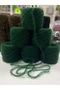 Moher Acrylic. Color Emerald Green. the Entire Image Is Included in the Price. Net Weight 600g. - 2