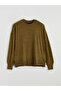 Yellow Crew Neck Oversized Women's Sweatshirt from Plus-Store - 5