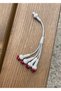 Silver Kazaziye Special Design Four-Pendant Rosary Tassel - Suitable for All Rosaries