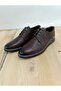 Men's Transitional Classic Shoes Genuine Inner and Outer Leather Rubber Sole Lace-Up Flat Sole Brown Color - 4