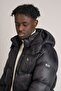 Slimfit Mock Neck Detachable Hooded Padded Jacket - 6