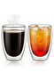 Borosilicate Glass Double Wall Glass 350ml Set of 2 | Transparent - 2