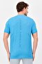 Men Fitted Short Sleeve Training T-Shirt, Aqua Blue - 2