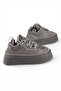 Puffy Genuine Leather Suede Women's Platform Sneaker - 3