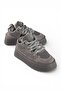 Puffy Genuine Leather Suede Women's Platform Sneaker - 4