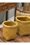 طقم سلال راتان Natural Rattan Basket Set - 2