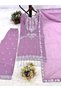 Purple Faux Georgette Kameez Salwar With Dupatta - HRT4502 | Purple - 5