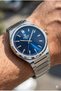 Men's Wristwatch |   42mm Steel Case, Navy Blue Dial, Steel Band, 5Atm - 3