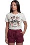 ''Heaven Worldwide'' Angel and Gothic Themed Printed 100% Cotton Relaxed Fit Premium Women's T-Shirt - 6