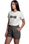 ''Turbulence'' Graphic Text Printed 100% Cotton Relaxed Fit Premium Women's T-Shirt - 5