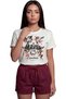 ''Heaven Worldwide'' Angel and Gothic Themed Printed 100% Cotton Relaxed Fit Premium Women's T-Shirt - 7