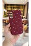 iPhone 16 Compatible White Bow Patterned Silicone Shock-Absorbing Classic Protective Rubber Case
