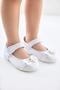 Girl's Bowknot Ballerina Shoes Velcro Stylish Daily Model - 4