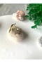 Gold Black Glitter Double Star Ring - 3