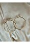 Gold Hoop Earrings |   Steel Large Size Thin Stylish Hoop Earrings - 3
