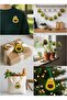 5 Pieces Felt Motif Avocado, 6 cm Felt Ornament, Felt Embroidery, Decoration - 4