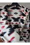 Unisex Fleece Patterned Welsoft Cardigan with Zippered Pockets - 2