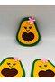 5 Pieces Felt Motif Avocado, 6 cm Felt Ornament, Felt Embroidery, Decoration