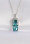 316L Steel Chain Zircon Stone Silver Color Evil Eye Slipper Design Necklace