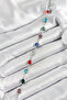 Brass Silver Color Mixed Color Zircon Stone Women's Bracelet - 2