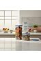 Airtight Food Storage Containers | Set of 3 BPA-Free Clear Plastic Jars with Wooden Lids | 900