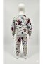 Piri Children's Fleece-Lined Sweatshirt and Sweatpants Casual Two-Piece Set - 2