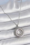 316L Steel Silver Color Chain Zircon Stone Nova Star Model Women's Necklace