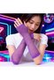 80S 90S Retro Purple Mesh Fingerless Gloves 26 cm (5691) - 3