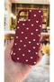 iPhone 16 Pro Max Compatible White Heart Patterned Silicone Shock-Absorbing Classic Protective Rubber Case - 4