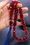 Certified 33-Piece Large Size Efe Boy Maskot Shakşak Fire Amber Prayer Beads - 3