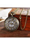Numeral Motif Cuff Pocket Watch Nostalgic Retro Vintage Design Classic Chain Watch - 2