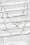 316L Steel Chain Silver Color Sequin Women's Necklace